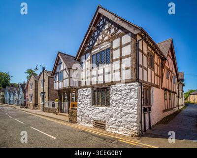Nantclwyd y Dre Historic House in Ruthin, Denbighshire, Wales, ursprünglich im 15. Jahrhundert erbaut Stockfoto