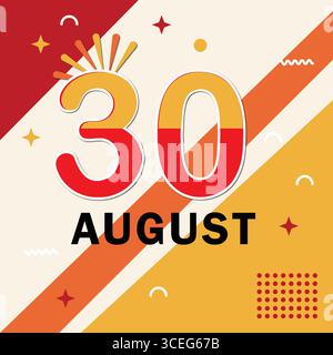 Retro-Vintage-Poster-Design im August 30 für den Tag des Sieges der Türkei Stock Vektor