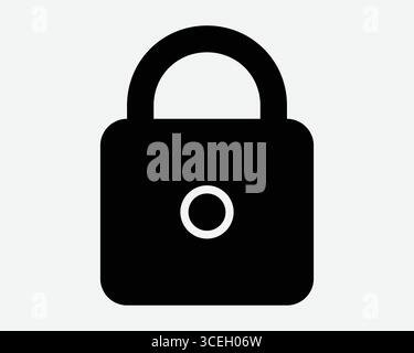 Vorhängeschloss Symbol Vorhängeschloss Sicherheit Sicheres Kennwort Passcodesicherung Privater Schlüssel Schließfach Gesperrte Tastatur Shield Vertrauliches Zeichen Symbol Grafik Stock Vektor