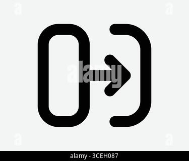 Pfeil Nach Rechts Schieben Schieberegler Nächste Position Position Position Position Verschieben Scrollen Gestenzeichen Symbol Fingerbewegung Cursorrichtung Pfad Vorwärts Stock Vektor