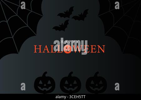 Halloween-Hexe, die auf Besen fliegt, Silhouette mit Vollmond Stock Vektor