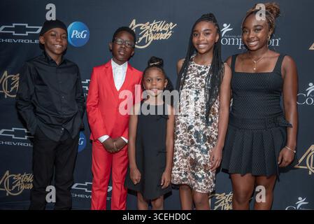 Nashville, Usa. August 2025. AMG Kidz Award Preisträger/Bestes Kinderalbum, im Pressebereich während der 40. Jährlichen Stellar Awards im National Museum of African American Music am 15. August 2025 in Nashville, TN. (Foto: Mike Ware/SIPA USA) Credit: SIPA USA/Alamy Live News Stockfoto