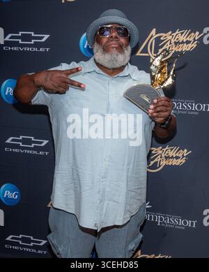 Nashville, Usa. August 2025. Empfänger des Radio Personality Griff Awards, im Pressebereich während des 40. Jährlichen Stellar Awards am 15. August 2025 im National Museum of African American Music in Nashville, TN. (Foto: Mike Ware/SIPA USA) Credit: SIPA USA/Alamy Live News Stockfoto