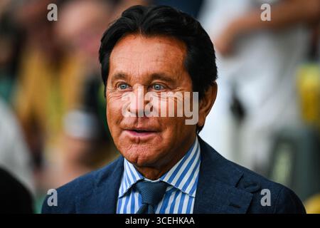 Der Präsident von Nantes Waldemar KITA während des Fußballspiels der französischen Meisterschaft Ligue 1 zwischen dem FC Nantes und Paris Saint-Germain am 17. August 2025 im Stadion La Beaujoire - Louis Fonteneau in Nantes, Frankreich Stockfoto