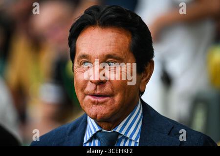Nantes, Frankreich, Frankreich. August 2025. Präsident von Nantes Waldemar KITA während des Ligue-1-Spiels zwischen dem FC Nantes und Paris Saint-Germain (PSG) im La Beaujoire Stadium am 17. August 2025 in Nantes, Frankreich. (Kreditbild: © Matthieu Mirville/ZUMA Press Wire) NUR REDAKTIONELLE VERWENDUNG! Nicht für kommerzielle ZWECKE! Stockfoto