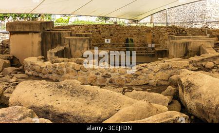 Megalithtempel von Hal Tarxien, 3250-2500 v. Chr., UNESCO-Weltkulturerbe, Tarxien, Malta Stockfoto