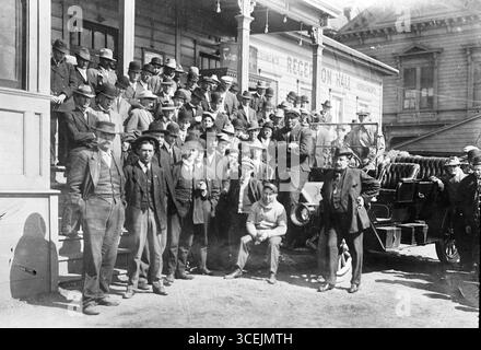 Jack Johnson und Little im Trainingslager, Anfang der 1900er Stockfoto