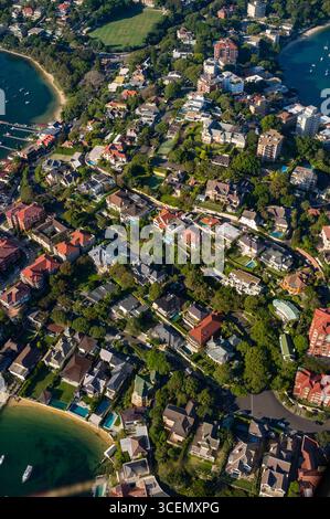 Luftaufnahme des Point Piper, Sydney, New South Wales, Australien Stockfoto