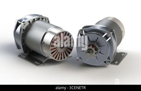 Gleichstrom-Elektromotor Stockfoto