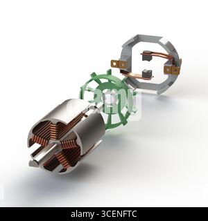 Rotor für Membranpumpe Stockfoto