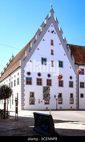 Bayern : die bunten Gebäude von Donauwörth Stockfoto