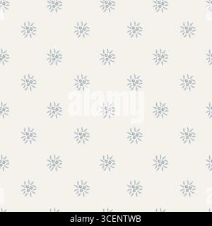 Nahtloses Muster In Blauem Medaillon Mit Blumenmuster Stock Vektor