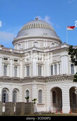 National Museum of Singapore, Wahrzeichen Gebäude in Singapur City. Stockfoto