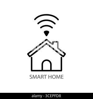 Kreatives Smart-Logo mit klarem Hintergrund Stock Vektor