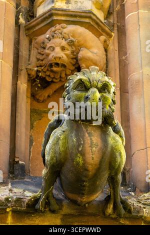 Grotesque 13 an der Kathedrale von Lichfield in Staffordshire Stockfoto