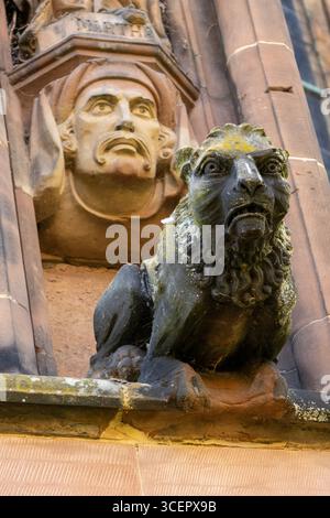 Grotesque 2 an der Kathedrale von Lichfield in Staffordshire Stockfoto