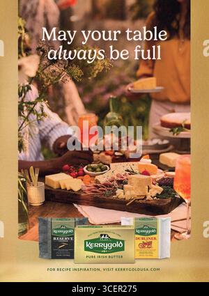 Lifestyle and Travel Magazine Advert, USA, August 2025 Stockfoto