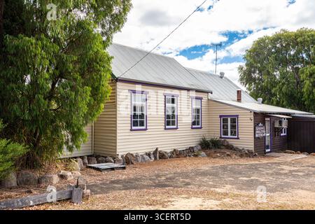 Der Sundance Wholefood Store (ursprünglich eine Kirche aus dem Jahr 1933) in Witchcliffe, Rosa Glen, Margaret River in der südwestlichen Region von Western Australia, WA Stockfoto