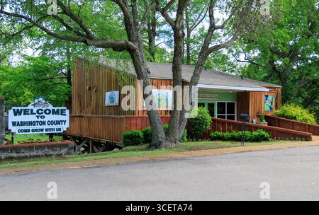 Geburtsort von Kermit dem Frosch, Leland, Mississippi, USA Stockfoto