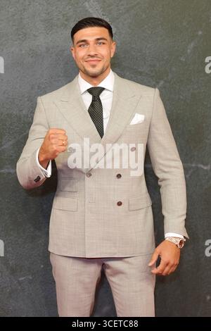 Tommy Fury kommt zu Tommy: Der Gute. Das Schlechte. Die Fury-Premiere im Printworks in Manchester. Bilddatum: Dienstag, 19. August 2025. Stockfoto