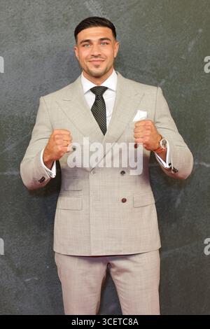 Tommy Fury kommt zu Tommy: Der Gute. Das Schlechte. Die Fury-Premiere im Printworks in Manchester. Bilddatum: Dienstag, 19. August 2025. Stockfoto