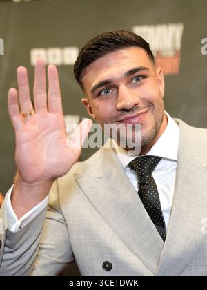 Tommy Fury kommt zu Tommy: Der Gute. Das Schlechte. Die Fury-Premiere im Printworks in Manchester. Bilddatum: Dienstag, 19. August 2025. Stockfoto