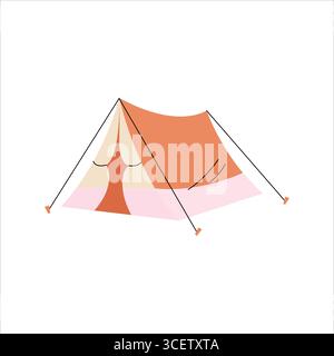 Zelt. Campingzelt. Touristencamping Reisezeltausrüstung. Zelt für Tourismus und Wanderaktivitäten Vektorillustration. Campingzelt Vektor-Illustration Stock Vektor