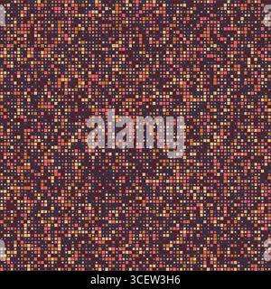 Musterdesign. Quadrate in mehreren Farben. Rustikales Rot, gedämpftes Braun, warmes Grau. Erstaunliche Vektorillustration. Stock Vektor