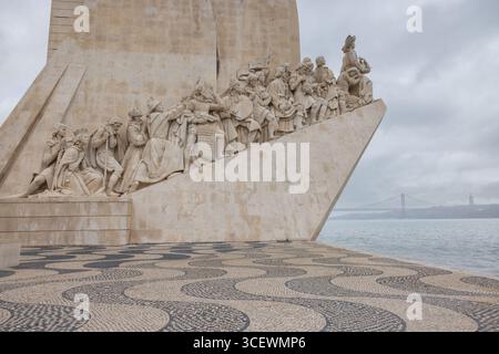 Denkmal für die Entdeckungen (Padrão dos Descobrimentos) in Santa Maria de Belém, Lissabon, Portugal Stockfoto
