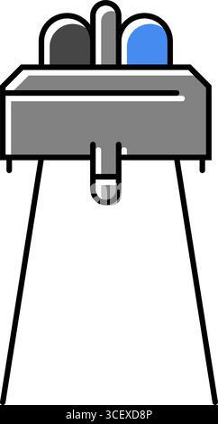 Vektorgrafik des Infrarotsensormoduls Stock Vektor