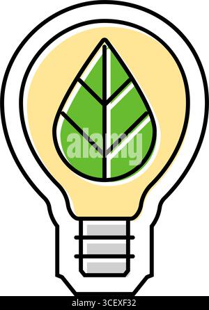 energy efficient color icon vector illustration Stock Vektor