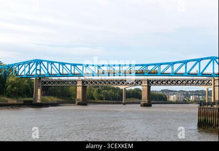 Die Queen Elizabeth II Brücke, River Tyne, Newcastle upon Tyne, Tyne and Wear, England, UK Stockfoto