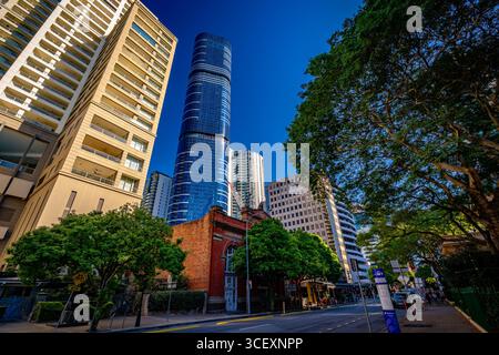 Brisbane, Australien – Blick auf die modernen Bürogebäude der Stadt Stockfoto