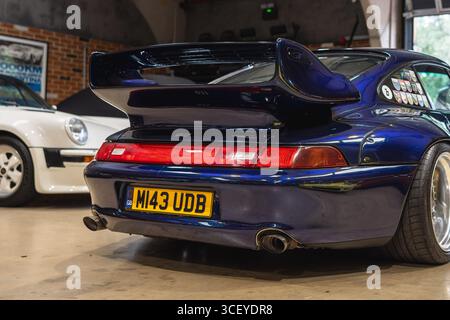 Porsche 911 (993) auf der Megaphonics 2025. Stockfoto