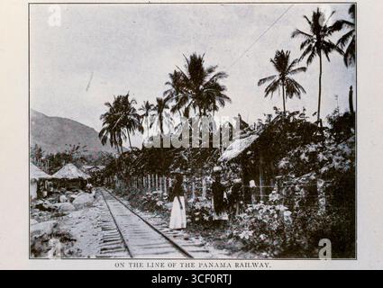 ZUR I.INE DER PANAMA-BAHN. Aus dem Artikel DIE REPUBLIK KOLUMBIEN UND DER PANAMAKANAL. Von John Geo. Leigh. Vom Engineering Magazine gewidmet dem Industrial Progress Band XXVI Oktober 1903 bis März 1904 The Engineering Magazine Co Stockfoto