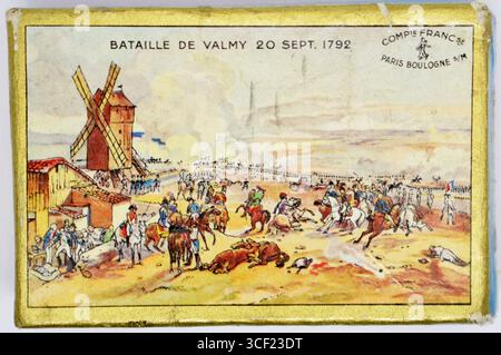 Dies ist ein weiterer Eintrag für die Gilbert & Blanzy-Poure Nr. 500 Sergent-Major Stiftbox, die von der Schlacht von Valmy inspiriert und am 13. Juni 2020 katalogisiert wurde und historische Bedeutung mit handwerklichem Können verbindet. Stockfoto