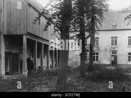 Eine zweite Fotografie aus dem Jahr 1938 vom Prinsenhof, der später zum Militärgarnisonskrankenhaus wurde. Stockfoto