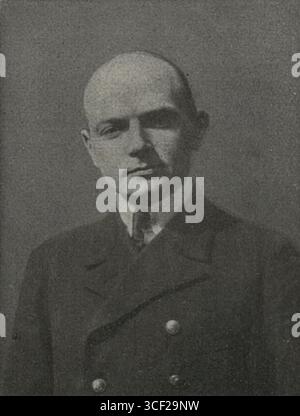Ein Porträt von Heinrich von Nostitz und Jänckendorff um 1918, das eine Adelsfigur deutscher Herkunft zeigt. Die Person war wahrscheinlich in dieser Zeit an historischen militärischen oder aristokratischen Aktivitäten beteiligt. Stockfoto