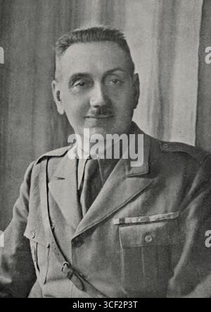 Ein Porträt des Generals Mario Berti, Kommandeur der Corpo Truppe Volontarie in Spanien während des Spanischen Bürgerkriegs, aufgenommen um 1938. Stockfoto