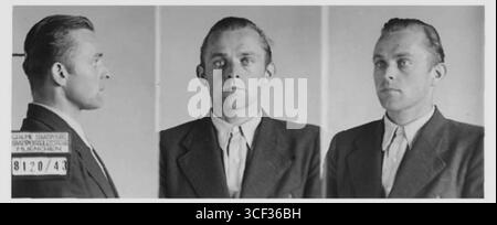Gestapo-Fotos von Willi Graf, aufgenommen am 18. Februar 1943 während des Zweiten Weltkriegs. Stockfoto