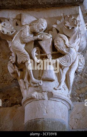 Frankreich, Yonne, der regionale Naturpark Morvan, Vézelay, bezeichnete die schönsten Dörfer Frankreichs, die Basilika Sainte-Marie-Madeleine als klassifiziert Stockfoto