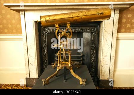 England, Somerset, Bath, Herschel Museum of Astronomy, Innenausstattung Wohnzimmer Stockfoto