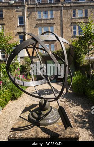 England, Somerset, Bath, Herschel Museum of Astronomy, The Garden Stockfoto