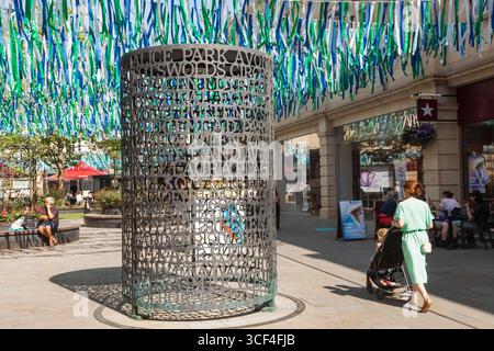 England, Somerset, Bath, Southgate Shopping Area, Straßenszene Stockfoto