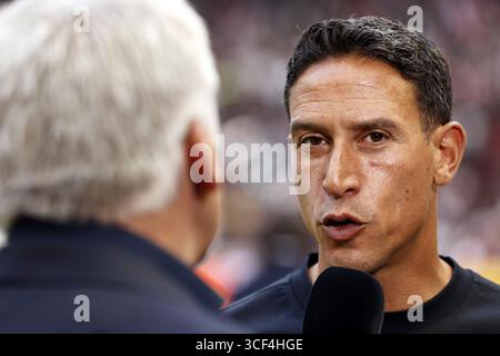 Anthony Correia, Trainer des SC Telstar, wurde am 10. August 2025 in Amsterdam in der Johan Cruijff Arena in Amsterdam, Niederlande, während des niederländischen Eredivisie-Spiels zwischen Ajax Amsterdam und SC Telstar in der Johan Cruijff Arena gespielt. ANP | Hollandse Hoogte | Maurice van Steen Stockfoto