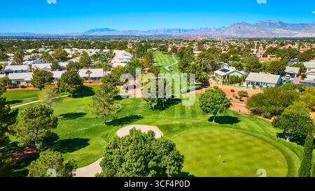 Aerial Golf Course und Residence Community Las Vegas Nevada Stockfoto