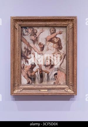 Studien für das Martyrium der Saint Symphorien (Heilige, Mutter und Prokonsul) von Ingres im Fogg Art Museum in Harvard, Cambridge, Massachusetts Stockfoto