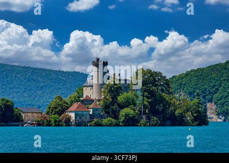 Chateau de Duingt, früher Chateau Chateauvieux, Annecy, Haute Savoie, Frankreich, Auvergne-Rhone-Alpes, Europa Stockfoto