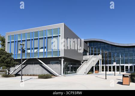 TUSTIN, KALIFORNIEN - 18. August 2025: IVC IDEA Building im Advanced Technology and Education Park, ATEP, Teil der California Community Colleges Stockfoto