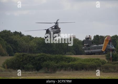 Chinook-Hubschrauber Stockfoto